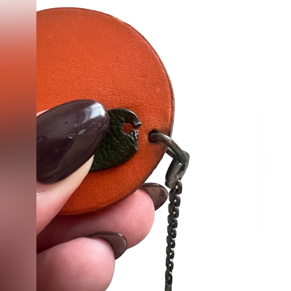 Hermès Chevre Mysore Orange Bag Charm - Picture 5 of 12